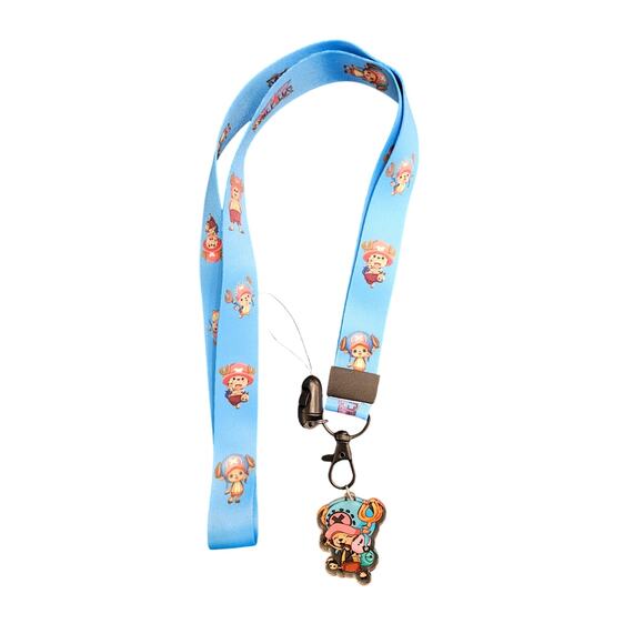 One Piece Tony Tony Chopper Anime Lanyard & Acrylic Charm Keychain Strap Gift - Picture 3 of 6